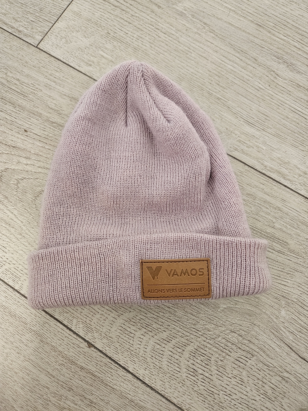 VAMOS Baby Toddler Knit Beanie Hat Dusty Pink Mauve 6-24M